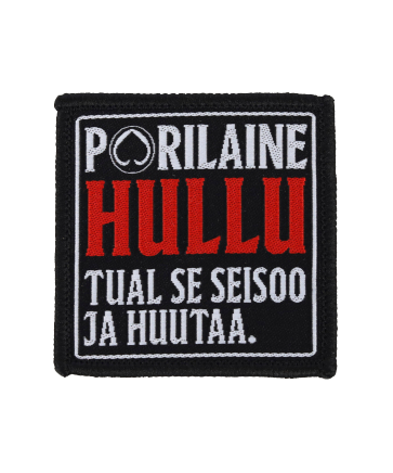 Haalarimerkki Porilaine hullu