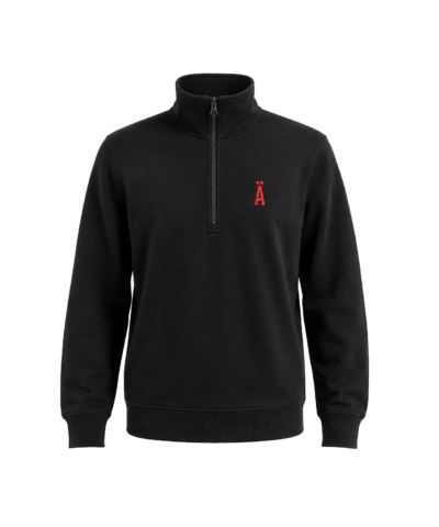 Half-zip college Ä-kirjaimella