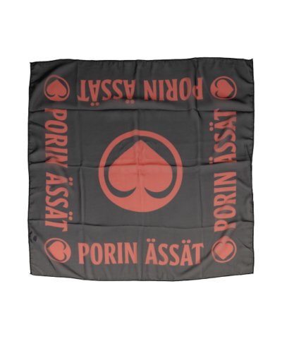 Sifonkihuivi musta-punainen