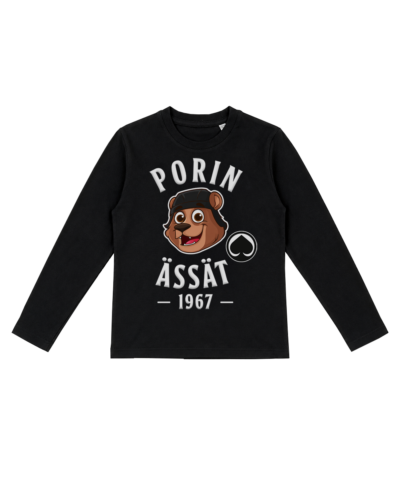 Lasten pitkähihainen paita Rysty musta