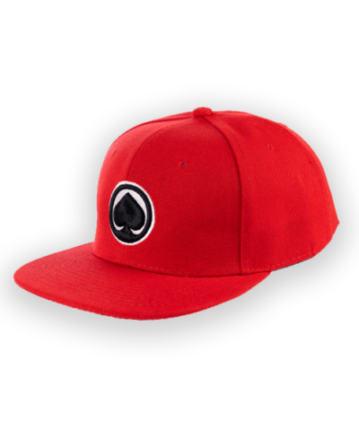 Lippis snapback kohologolla punainen