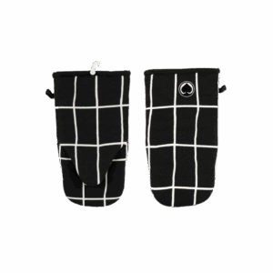 Patakinnas brodeerauksella musta-valkoinen