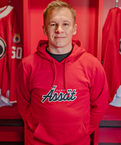 Huppari Ässät retroscript punainen
